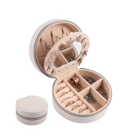 Elegant Jewelry Organizer Box - Cream - Picture 2 of 6